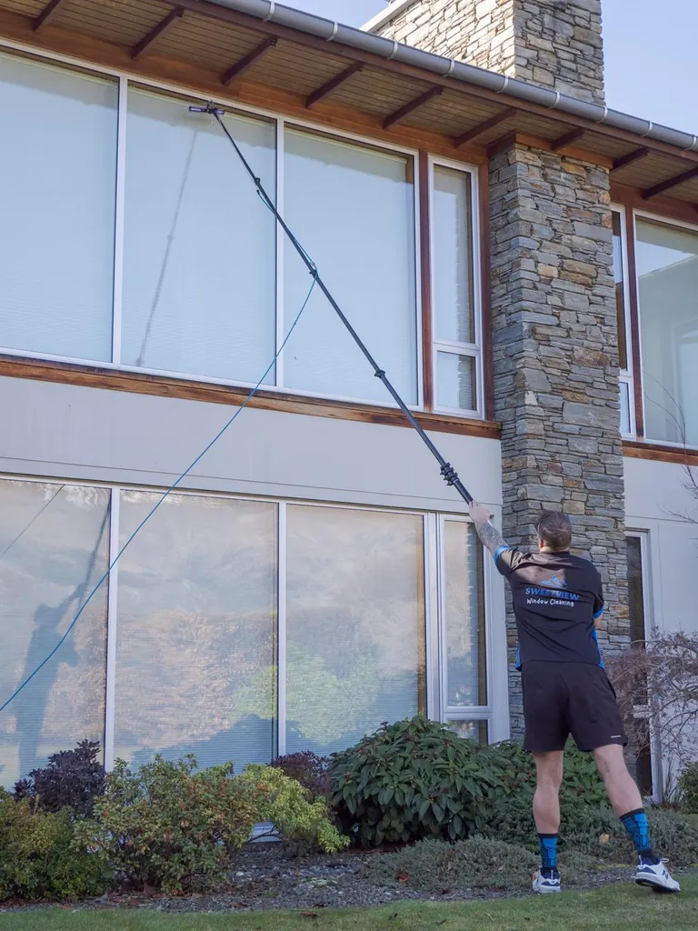 Reaching second-storey windows from the ground, no ladders